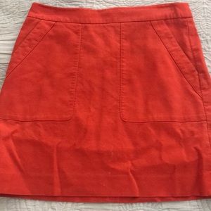 Orange Loft mini skirt